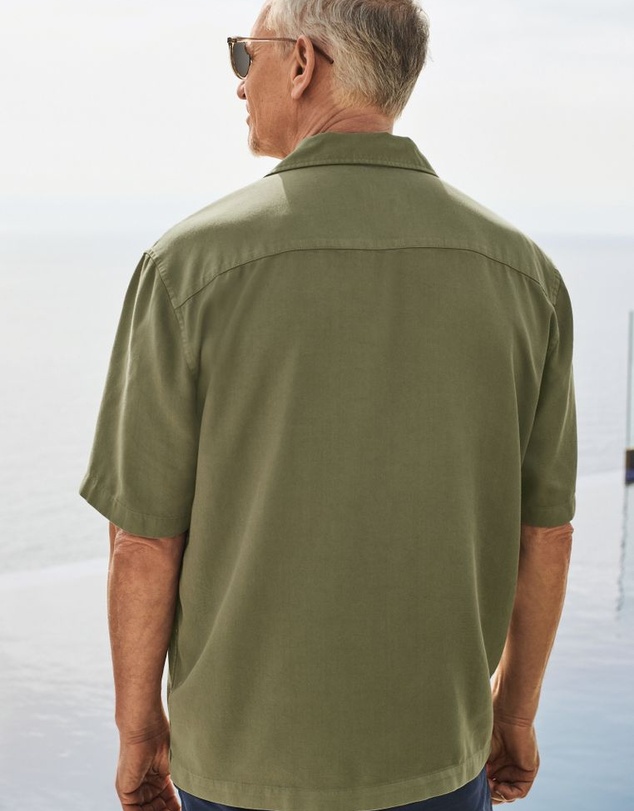 NEXT - Tencel™ Lyocell Short Sleeve Shirt with Cuban Collar