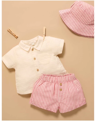 Purebaby - Striped Set -Kids-Babies