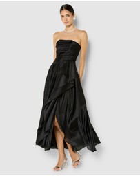 Montique - Lila Black Organza Gown