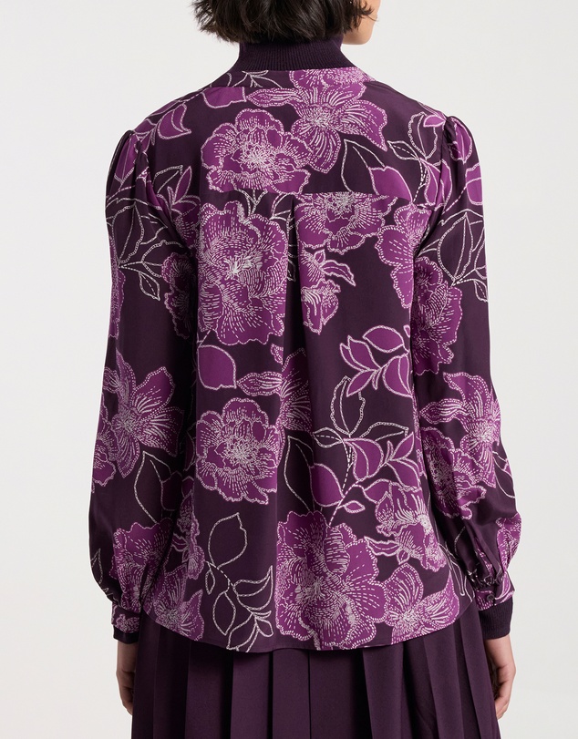 David Lawrence - Garnet Silk Blouse