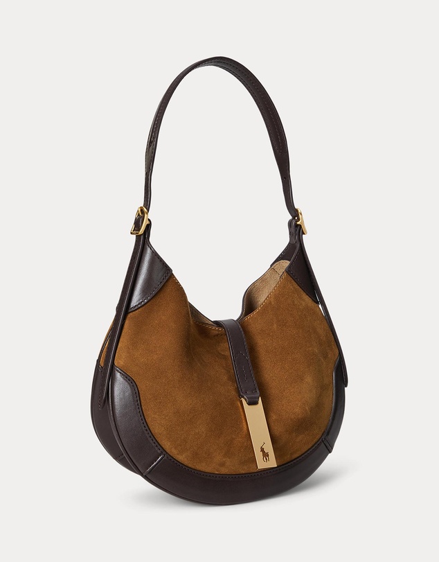 Polo Ralph Lauren - Polo ID Suede-Leather Small Shoulder Bag