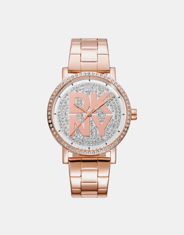 DKNY - Logo Soho Logo Rose Gold Stainless Steel 36mm Watch