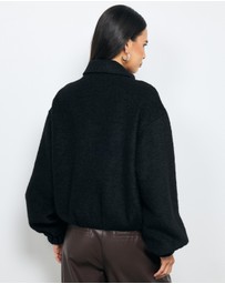 AERE - Isla Wool Blend Bomber Jacket