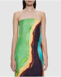 Christopher Esber - Aura Silk Strapless Dress
