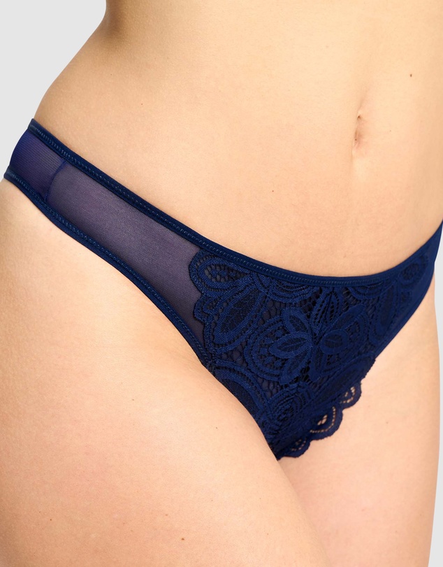 Sans Complexe - Attirance Low Rise Mesh & Lace Thong