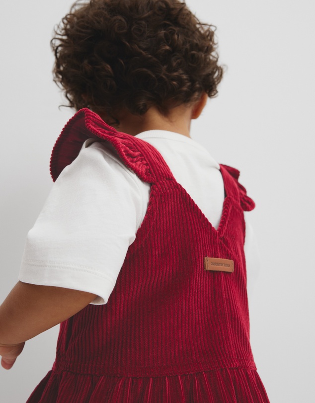 Country Road - Organically Grown Cotton Cord Frill Dress
