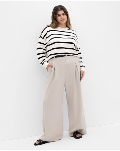 Vanilla Blk Stripe