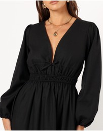 Petal & Pup - Cece Long Sleeve Maxi Dress - Black