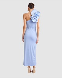 Honey and Beau - Lorena One Shoulder Ruffle Dress