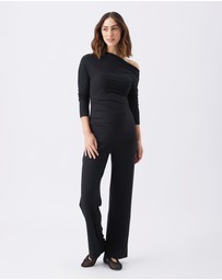 Ripe Maternity - Off-Shoulder Rib Top