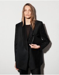 COS - Wool-Satin Tuxedo Blazer