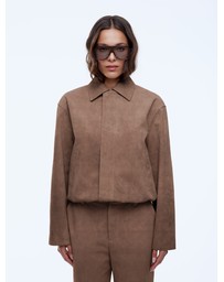 ENA PELLY - Ana Suede Bomber Jacket