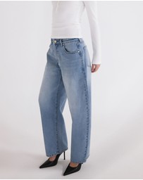 Abrand - 95 Barrel Crop Jeans - ICONIC EXCLUSIVE
