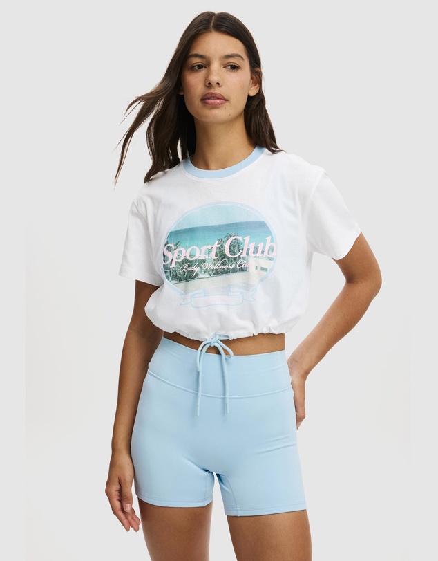 Cotton On Body Active - Active Graphic Tie Up Tee