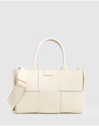 Belle & Bloom - Long Way Home Woven Tote - Cream
