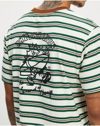Rhythm - Peace Sun Vintage Stripe SS T-Shirt