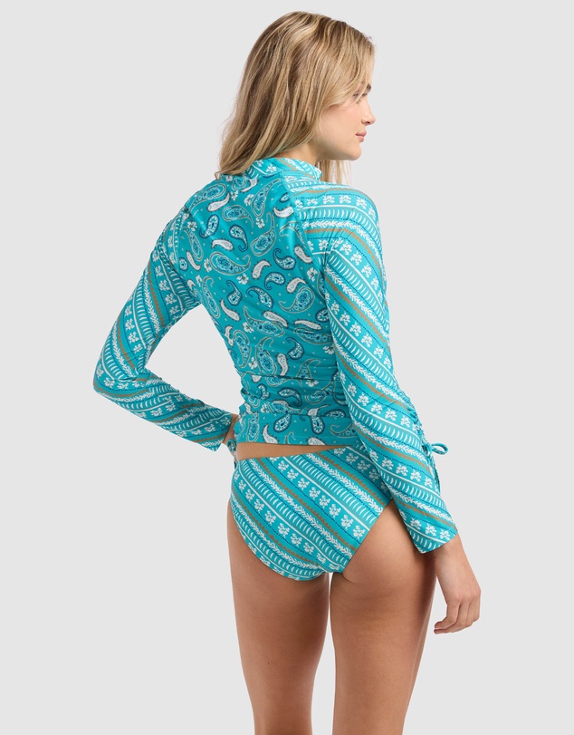 Seafolly - Drift Club Bandana Side Ruched Rash Vest