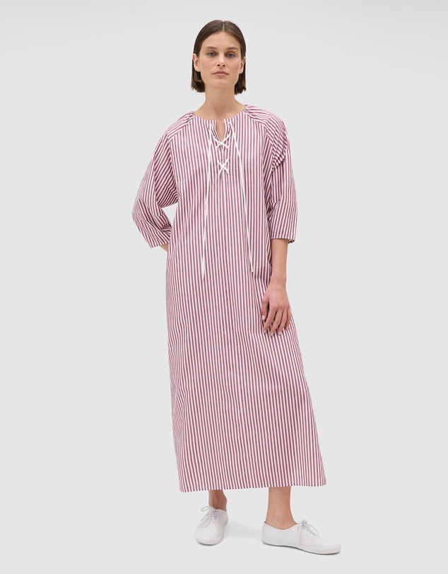 Oroton - Lace Detail Stripe Dress