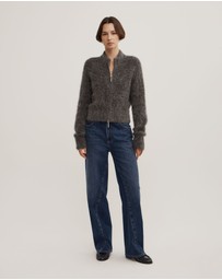 Witchery - Fluffy Funnel Bomber Jacket
