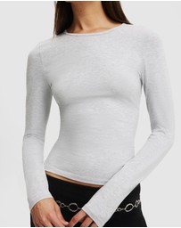 Cotton On - Longline Crew LS Top