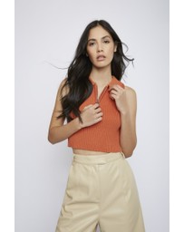 Glamorous - Half-Zip Knit Top