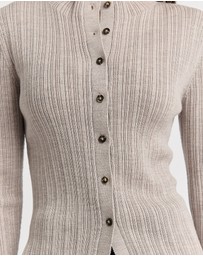 Toorallie - Variegated Rib Cardigan