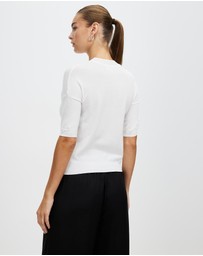 White By FTL - New Jewel Knit Top