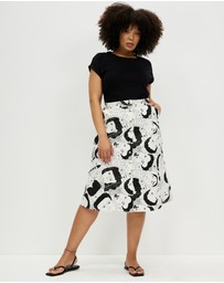 The Social Outfit - Li Phay A-Line Midi Skirt