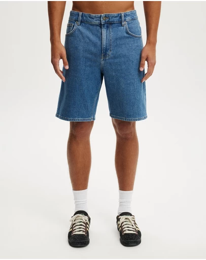 Cotton On - Loose Straight Denim Short