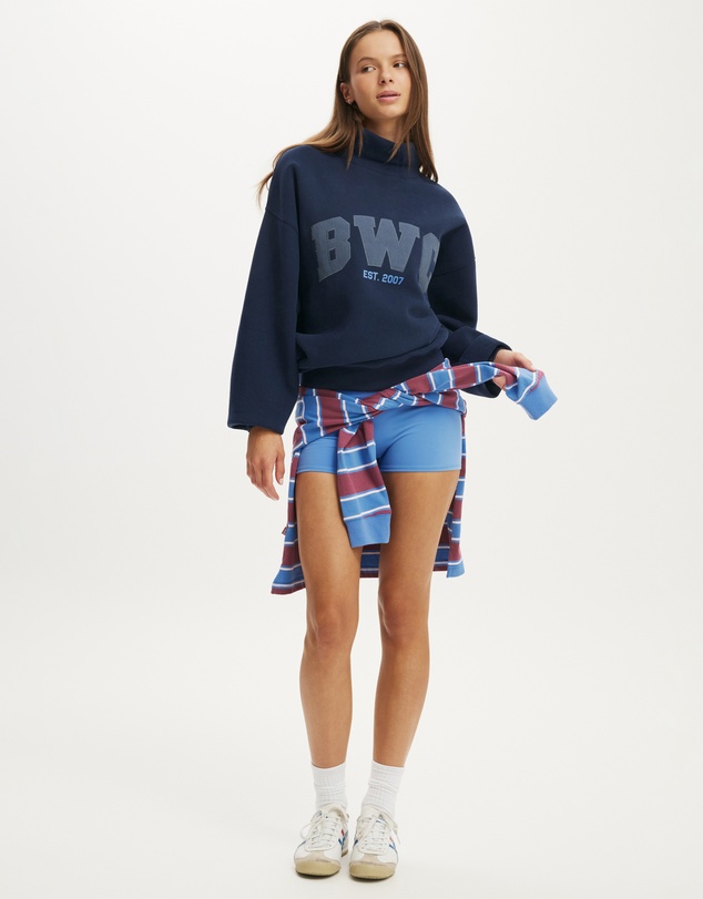 Cotton On Body Active - Plush Funnel Neck Sweatshirt