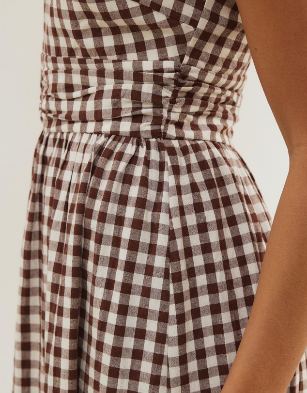 Atmos&Here - Addie Gingham Midi Dress