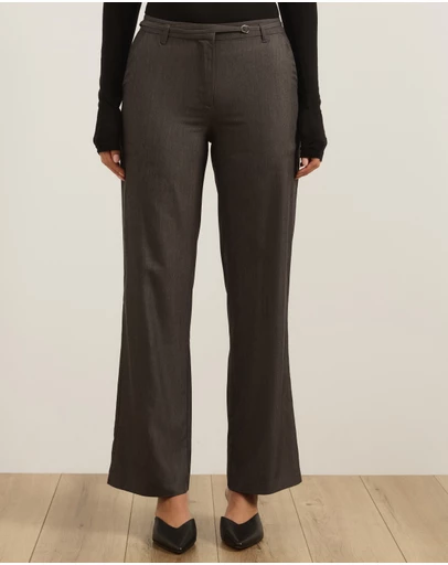 Atmos&Here - Rumi Straight Leg Trousers With Belt