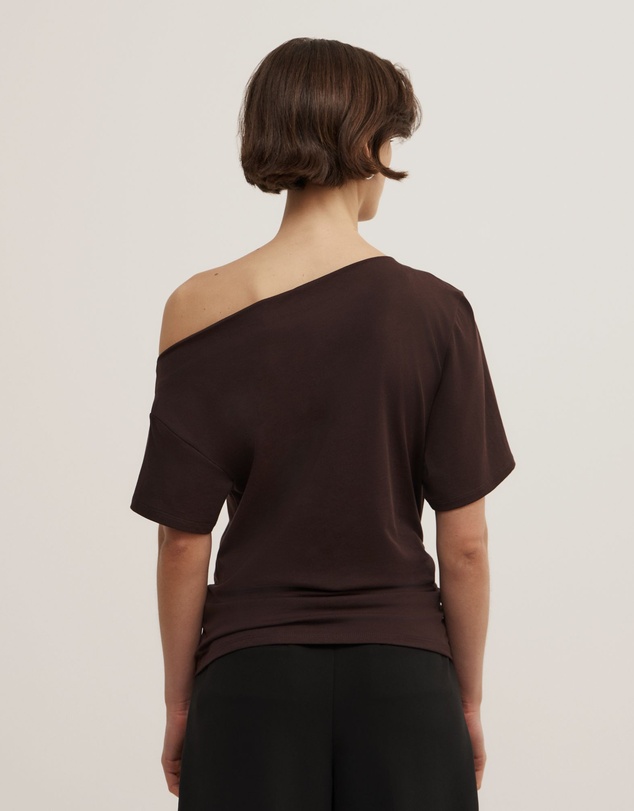 Witchery - Ruched Asymmetric T-shirt