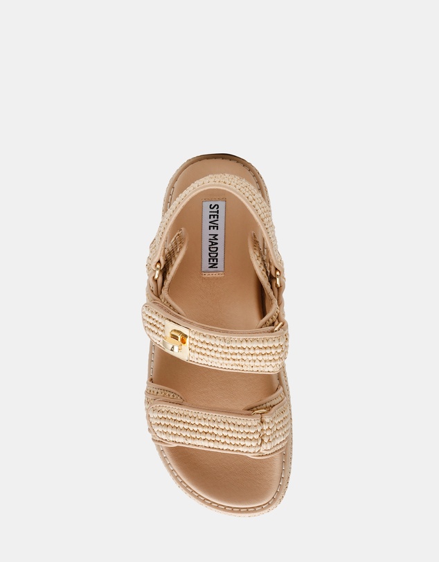 Steve Madden - Bigmona Natural Raffia Sandals