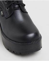 ROC Boots Australia - Lash Leather Platform Boots