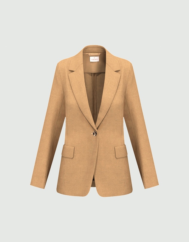 Emme - Ecru Linen Blazer