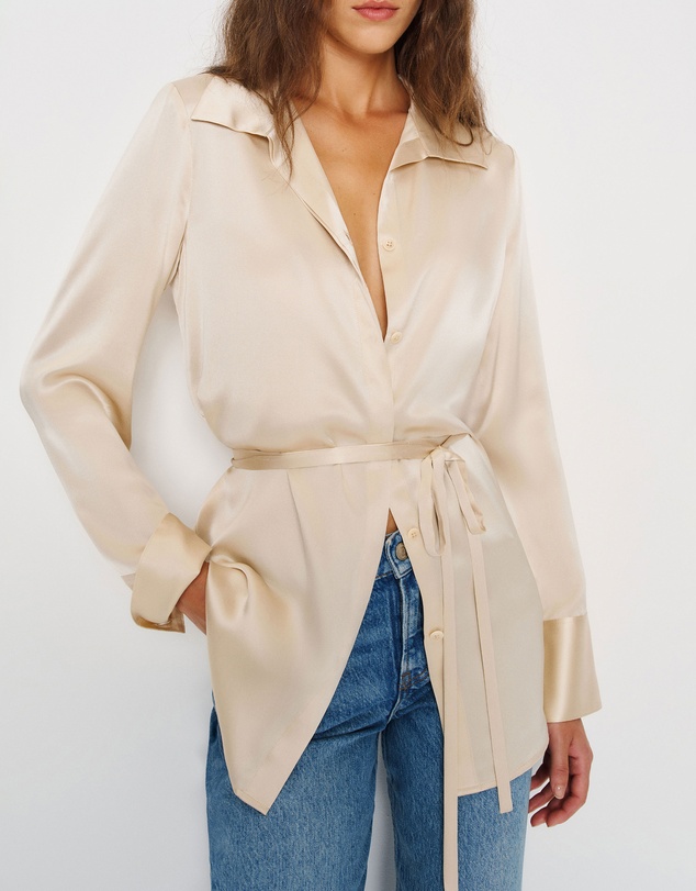 Reformation - Camilla Silk Top