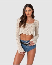 EDIKTED - Tessie Crochet Top