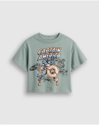 GAP - Marvel SS Boxy Graphic Tee - Babies-Kids