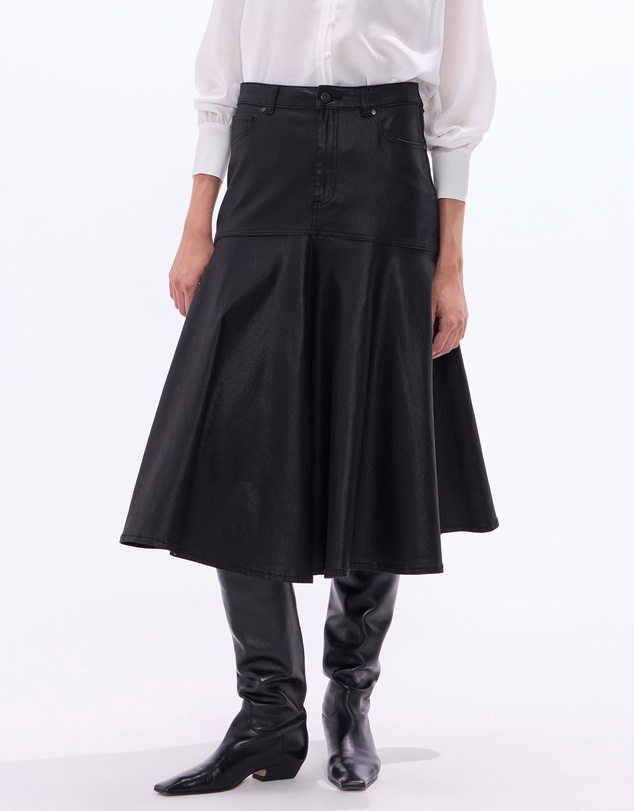 Marcs - Cosmic Coated Denim Skirt