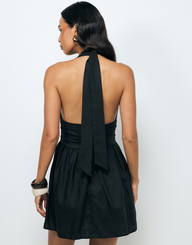 AERE - Twila Halter Mini Dress