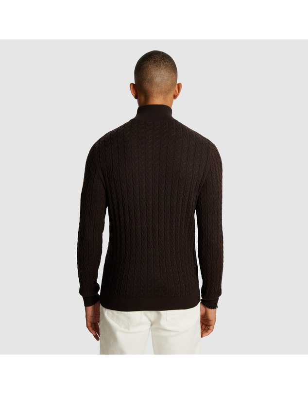 yd. - Eddie 1/4 Zip Cable Knit Jumper
