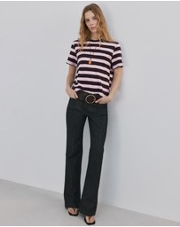 M.N.G - Striped Short-Sleeved T-Shirt