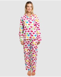 Sant And Abel - Women's Drawbertson Drippy Lips Long PJ Set