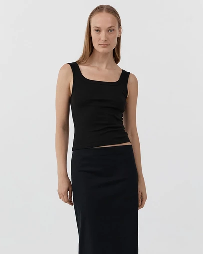 St. Agni - Organic Cotton Scooped Ballerina Top