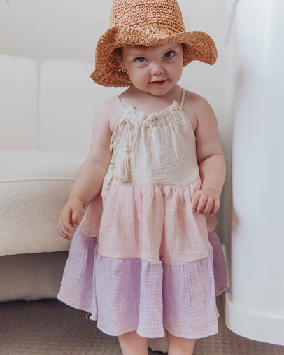 WITH LOVE FOR KIDS - Cotton Muslin Dress - Babies - Kids