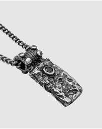Haze & Glory - ICONIC EXCLUSIVE - Necklace Zirconia Black Shield in 925 Sterling Silver