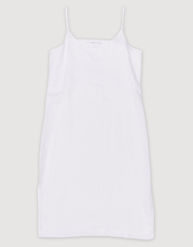 Revibe - Repaired Assembly Label Linen Slip Dress