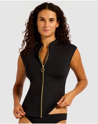 Seafolly - Seafolly Collective Cap Sleeve Sunvest Bikini Top