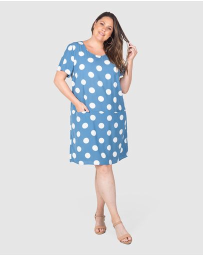Blue & White Spot